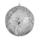 Glob Crăciun Argintiu, Model GL, Diametru 12cm, Oem