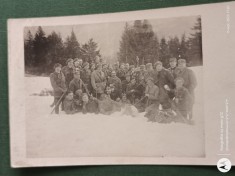 fotografie militarie si razboaie , pluton vanatori de munte ,parada militara Sinaia , anii 1938 -1939 , Carol al II lea .exceptionala .