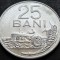 Moneda 25 BANI - RS ROMANIA, anul 1966 *cod 4051 = luciu de batere