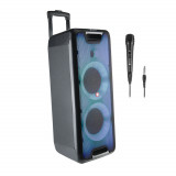 Boxa portabila Bluetooth NGS Wild Rave 1, 200W, Aux, Microfon, USB, negru