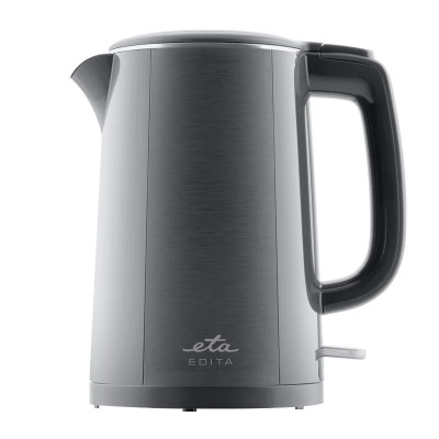 Fierbator electric ETA Edita 8595 90020, 1.5 litri, 2200W, otel inoxidabil, pereti dubli, gri foto