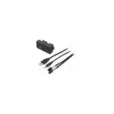 Adaptor USB/AUX, Jack 3,5mm 4pin mufa, USB A mufa, {{Culoare}}, PER.PIC. - C7903-USB