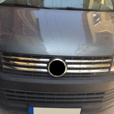 Ornamente crom grila/masca fata pentru Volkswagen T6 din 2015