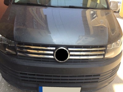 Ornamente crom grila/masca fata pentru Volkswagen T6 din 2015 foto