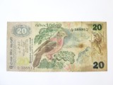 Rară! Ceylon 20 Rupees 1979,bancnota din imagini la cel mai mic preț
