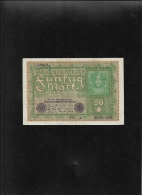 Germania 50 mark marci 1919 seria596568 foto