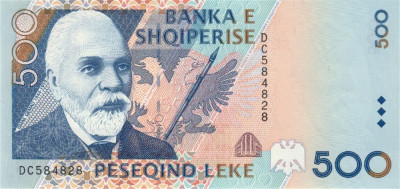 ALBANIA █ bancnota █ 500 Leke █ 1996 █ P-64 █ UNC █ necirculata foto