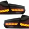 Stopuri OLED BMW Seria 3 F30 (2011-2019) F35 F80 Rosu Fumuriu M4 Design cu Semnal Dinamic Secvential Performance AutoTuning