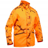 Jachetă 500 impermeabilă SUPERTRACK fluorescentă Bărbați, Solognac