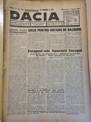 Dacia 9 iunie 1943-al 2-lea razboi mondial,timisoara,fotbal CFR,orfani de razboi foto