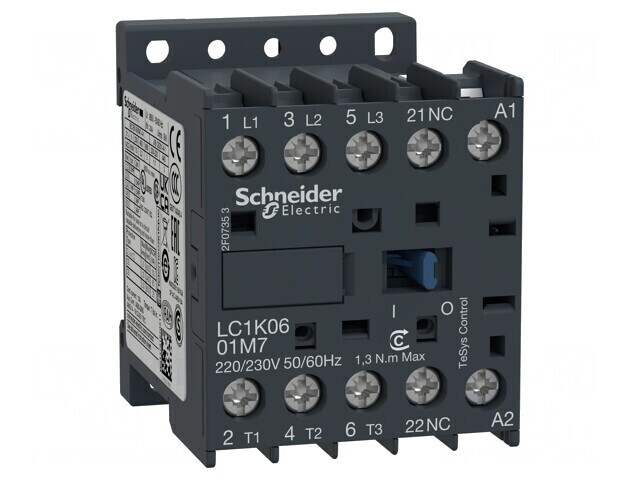 Contactor 3P 24VAC 6A 690V