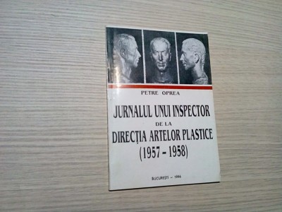 JURNALUL UNUI INSPECTOR de la DIRECTIA ARTELOR PLASTICE - Petre Oprea - 1996 foto