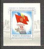 Romania.1979 Congresul pcr-Bl. ZR.636, Nestampilat