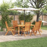 vidaXL Set de masă pentru grădină 7 pcs Maro Lemn Solid de Acacia 3375627