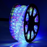 Rola furtun bec luminos cu controller, 20m, multicolor