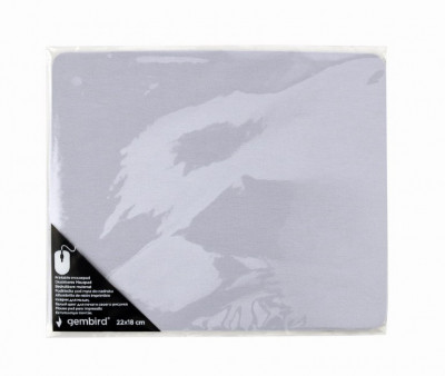 MousePAD GEMBIRD, cauciuc si material textil, 220 x 180 x 2 mm, printabil, alb, foto