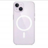 Husa telefon compatibila cu iPhone 15, MagSafe, silicon, Transparent