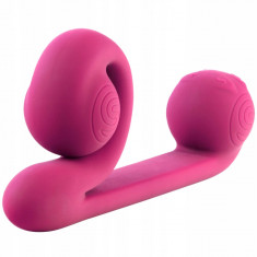 Snail Vibe - Vibrator de lux cu stimulare clitoridiană roz