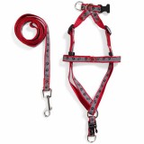 Set Ham Rosu cu Lesa pentru Caini, 120 x 1.5 cm, Oem