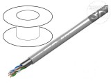 Cablu F/UTP 4x2x23AWG 6 s&acirc;rmă Cu FRNC gri 305m 7,3mm