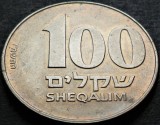 Cumpara ieftin Moneda exotica 100 SHEQALIM - ISRAEL, anul 1984 * cod 4743, Asia