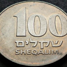 Moneda exotica 100 SHEQALIM - ISRAEL, anul 1984 * cod 4743