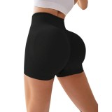Colanti Scurti Dama, Talie Inalta, Push Up 360, Sport Fitness Yoga, Negri, Marimea M