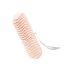 Suport pentru periuța de dinți, plastic, roz, 18.5x5.5 cm