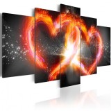 Cumpara ieftin Tablou - Flame of love 200x100 cm
