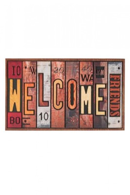 Covoras antiderapant intrare Welcome foto