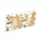 Set decor brad, bomboane aurii, 10 x 3,6 cm, 6 buc, Oem