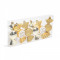 Set decor brad - bomboane aurii - 10 x 3,6 cm - 6 buc/set Best CarHome
