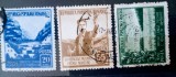 ROMANIA 1953 LP 348 Luna Padurii serie 3v stampilata