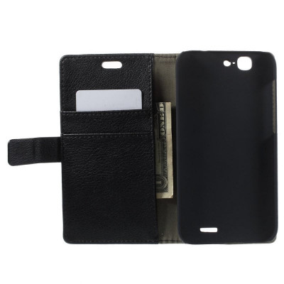 Husa Telefon Wallet book Huawei Ascend G7 black Muvit foto