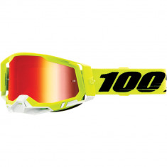 Ochelari cross/atv 100% Racecraft 2 Yellow lentila oglinda rosie culoare rama ve Cod Produs: MX_NEW 26012905PE