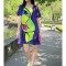 ROCHIE SCURTA IN A CU MANECA SCURTA NEON FACE TALIE UNICA Multicolora