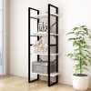 VidaXL Bibliotecă cu 4 rafturi, alb, 60x30x140 cm, lemn masiv de pin