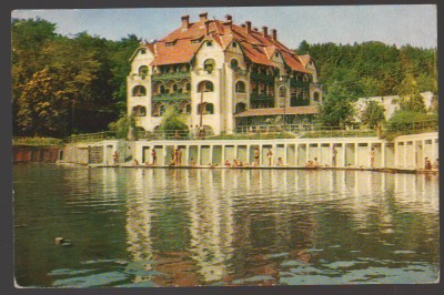 CPIB 23641 CARTE POSTALA - OCNA SIBIULUI. PAVILIONUL CENTRAL AL BAILOR, RPR, CIRCULATA, 1964, STAMPILE, TIMBRU foto
