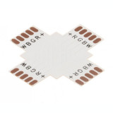 Conector PCB X de 10mm 5-Pini pentru benzi LED RGB SMD5050 Conținutul pachetului 1 Bucată