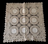 FATA DE MASA VINTAGE DIN BUMBAC, LUCRATA MANUAL