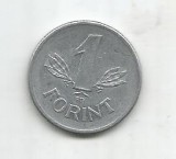 (No1) moneda-UNGARIA 1FORINT 1974, Europa, Aluminiu