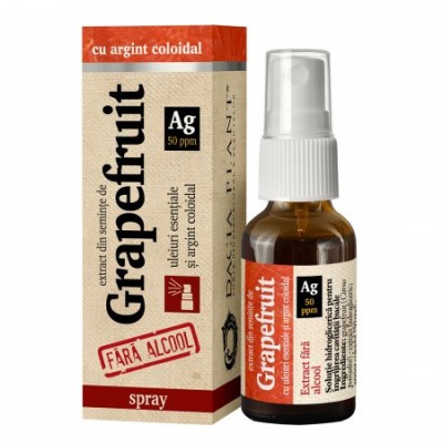 Grapefruit cu Argint Coloidal fara Alcool Spray Dacia Plant 20ml foto