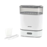 Sterilizator biberoane Jane Maternal, White, 6 biberoane, cu functie de incalzire cu aburi