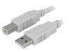 Cablu USB 2.0 Bq Cable, A-B, 3m, Gri, Dublu Ecranat, UL 2725
