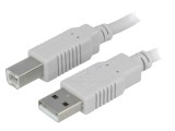 Cablu USB 2.0 A-B 1.8m Gri