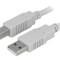 Cablu USB 2.0 A-B, 3m, gri