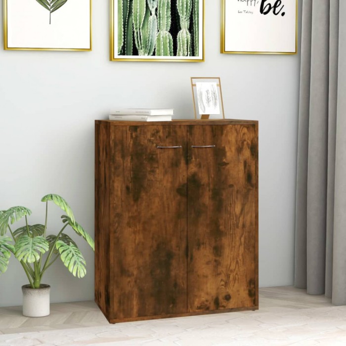 Gossi servanta, stejar fumuriu, 60x30x75 cm, lemn compozit