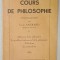 COURS DE PHILOSOPHIE , introduction par CECILE ANGRAND , 1945