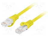 Patch cord LANBERG RJ45 U/UTP Cat 6 LSZH galben 20m