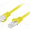 Patch cord LANBERG RJ45 U/UTP Cat 6 LSZH galben 20m